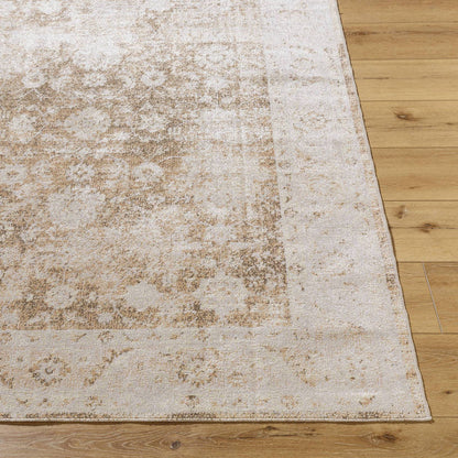 Chinenye Traditional Rust Washable Area Rug
