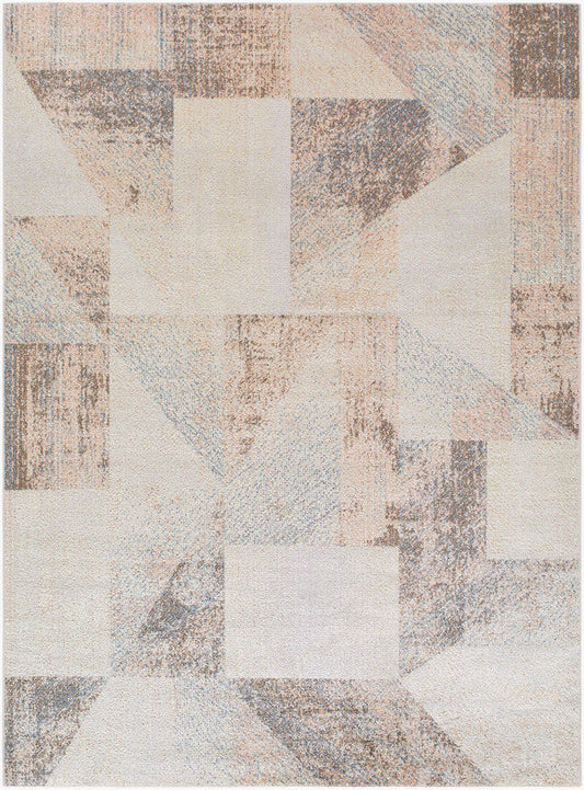 Terrell Modern Beige/Taupe Washable Area Rug