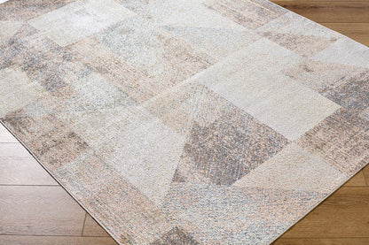 Terrell Modern Beige/Taupe Washable Area Rug
