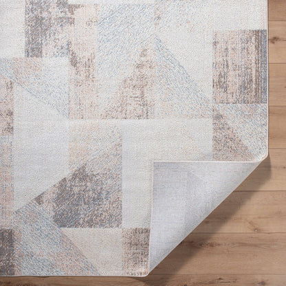 Terrell Modern Beige/Taupe Washable Area Rug