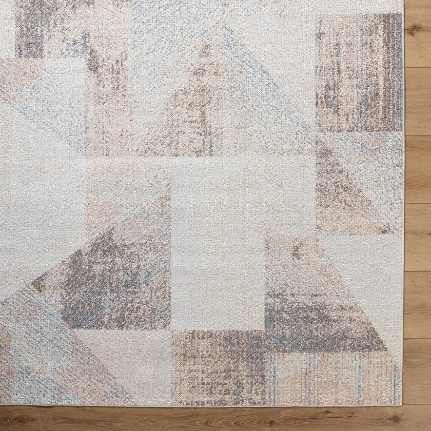 Terrell Modern Beige/Taupe Washable Area Rug