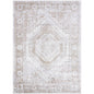 Heure Traditional Light Silver Washable Area Rug