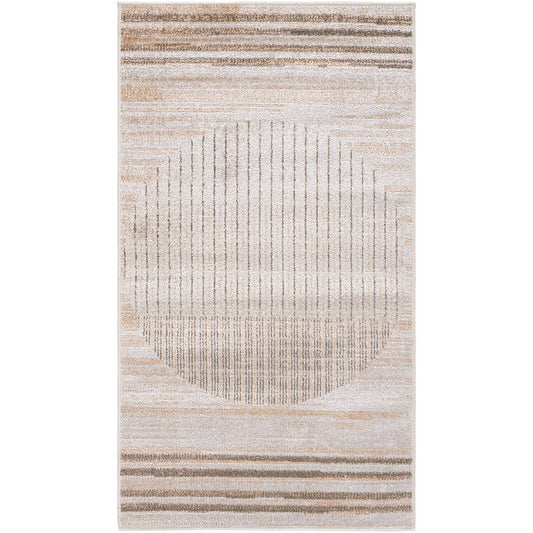 Elk Falls Modern Desert Tan Washable Area Rug