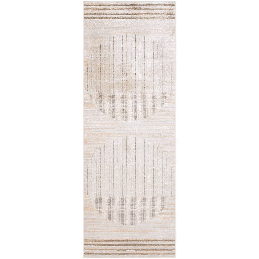 Elk Falls Modern Desert Tan Washable Area Rug