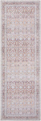 Zehra Traditional Brown Washable Area Rug
