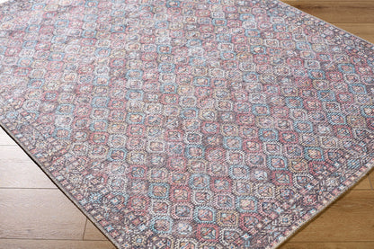 Rommy Traditional Pink Washable Area Rug