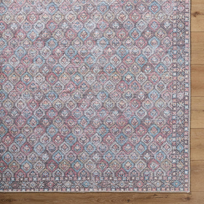 Rommy Traditional Pink Washable Area Rug