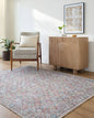 Rommy Traditional Pink Washable Area Rug