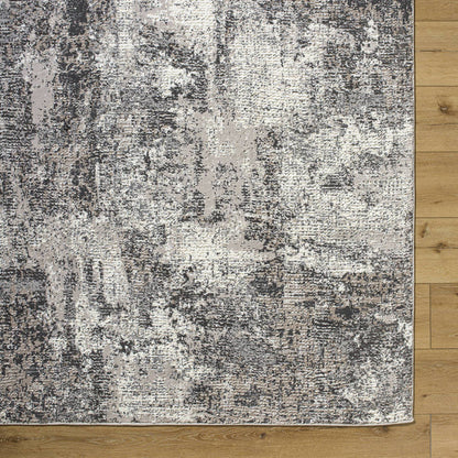 Zully Modern Charcoal Washable Area Rug