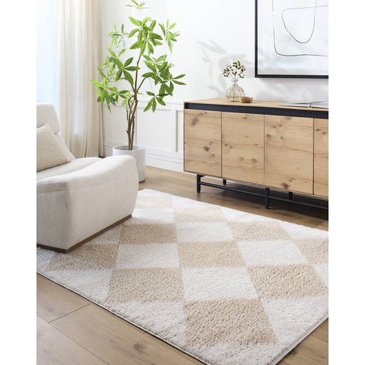 Jason Modern Beige Washable Area Rug