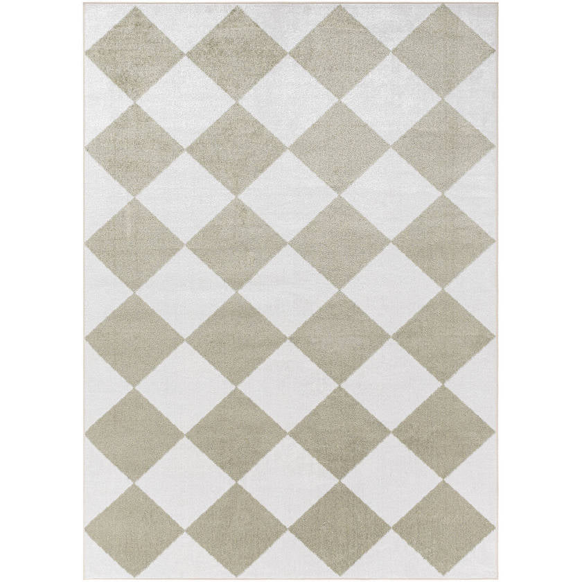 Senior Modern Dusty Sage Washable Area Rug