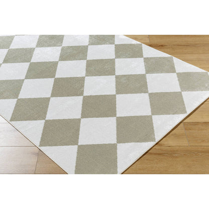 Senior Modern Dusty Sage Washable Area Rug