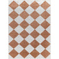 Senior Modern Rust Washable Area Rug