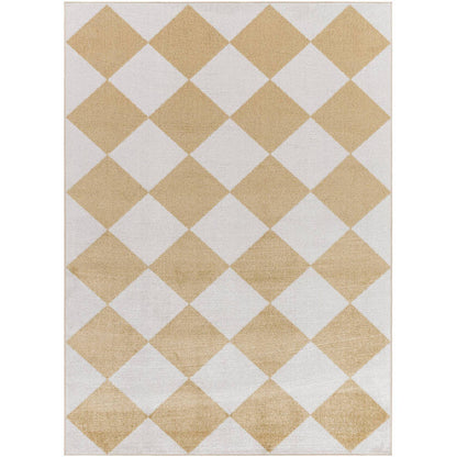 Senior Modern Saffron Washable Area Rug