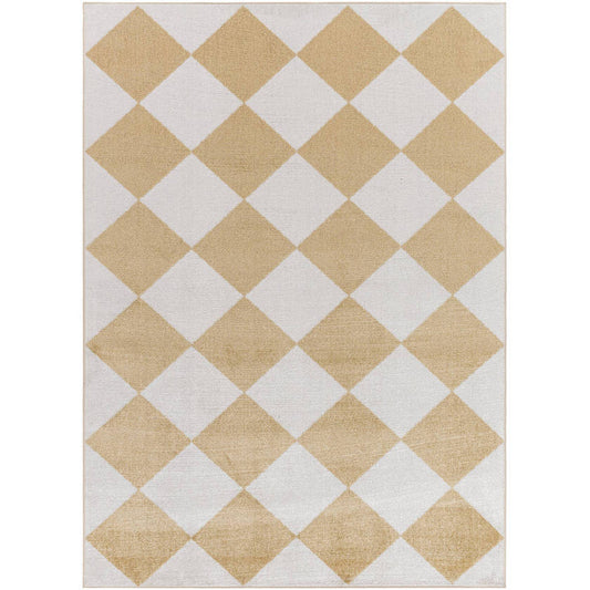 Senior Modern Saffron Washable Area Rug