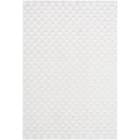Jozette Modern White Washable Area Rug