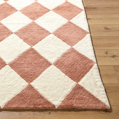 Tamera Global Terracotta Washable Area Rug