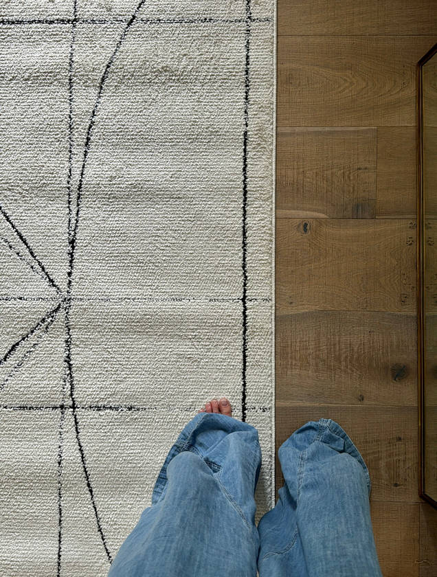 Architect Modern Black/Ivory Area Rug - Galey Alix Livabliss