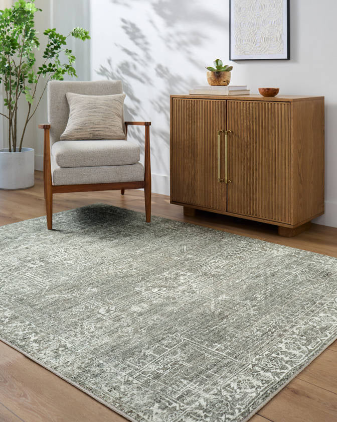 Collins Avenue Traditional Olive Area Rug - Galey Alix Livabliss