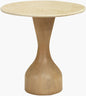 Mila Rose Beige/Brown End Table - Galey Alix x Livabliss