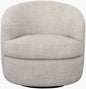 Sweeting Ivory Swivel Chair - Galey Alix x Livabliss