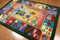 5' x 7' Machine made 100% Polypropylene contemporary Children Alphabet Area Rug