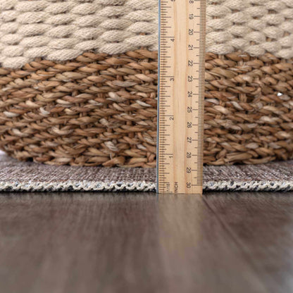 Barny Beige Flat Pile Washable Rug