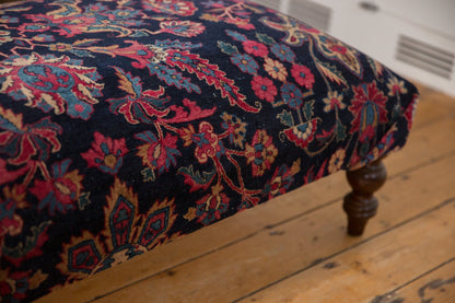 Vintage Persian Rug Ottoman Coffee Table
