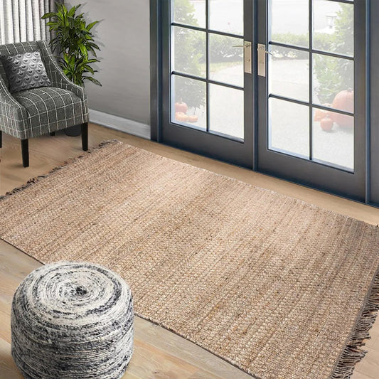 Multi Size Hand Woven Flat Weave 100% Jute Ineas Traditional Oriental Area Rug