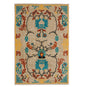 Multi Size Beige, Aqua Machine-Made Polypropylene Cavalier Design Traditional Persian Oriental Area Rug
