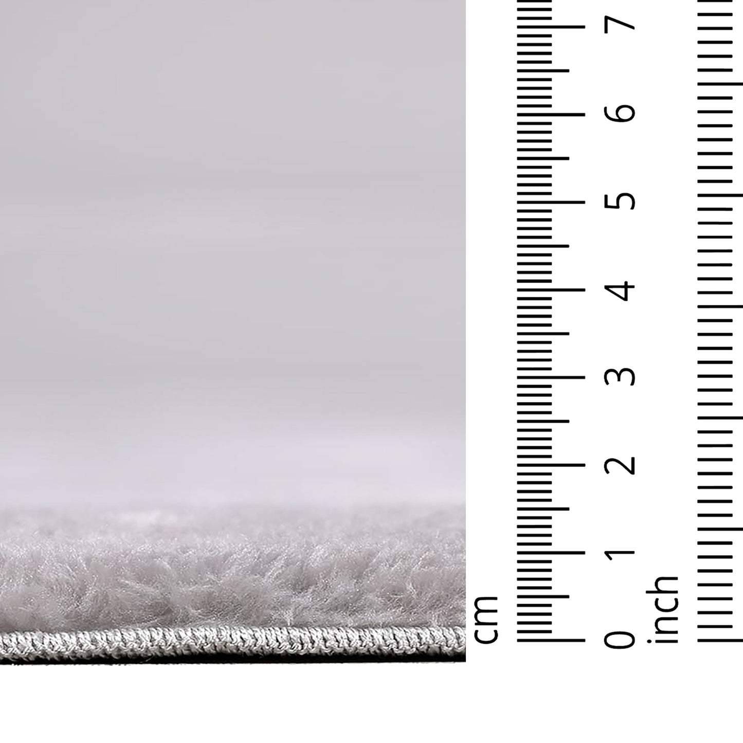 Light Grey Plush Area Rug