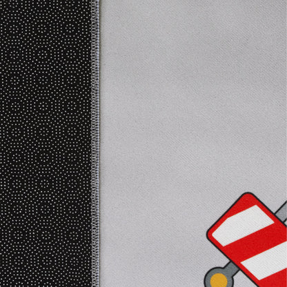 Kids Play-Mat Bob Construction Site with Trucks & Cranes in Grey