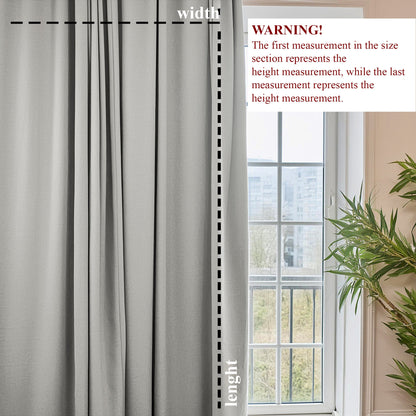 Blackout Gray Curtain