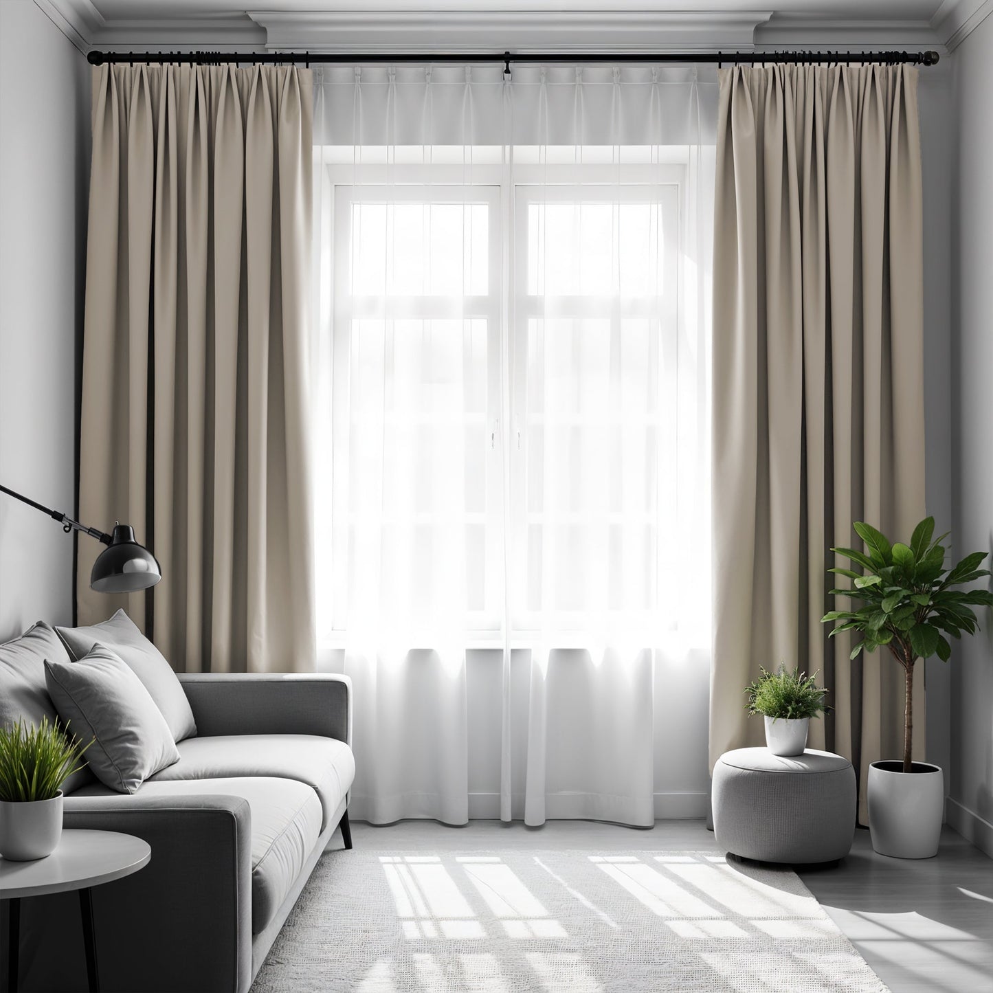 Blackout Beige Curtain