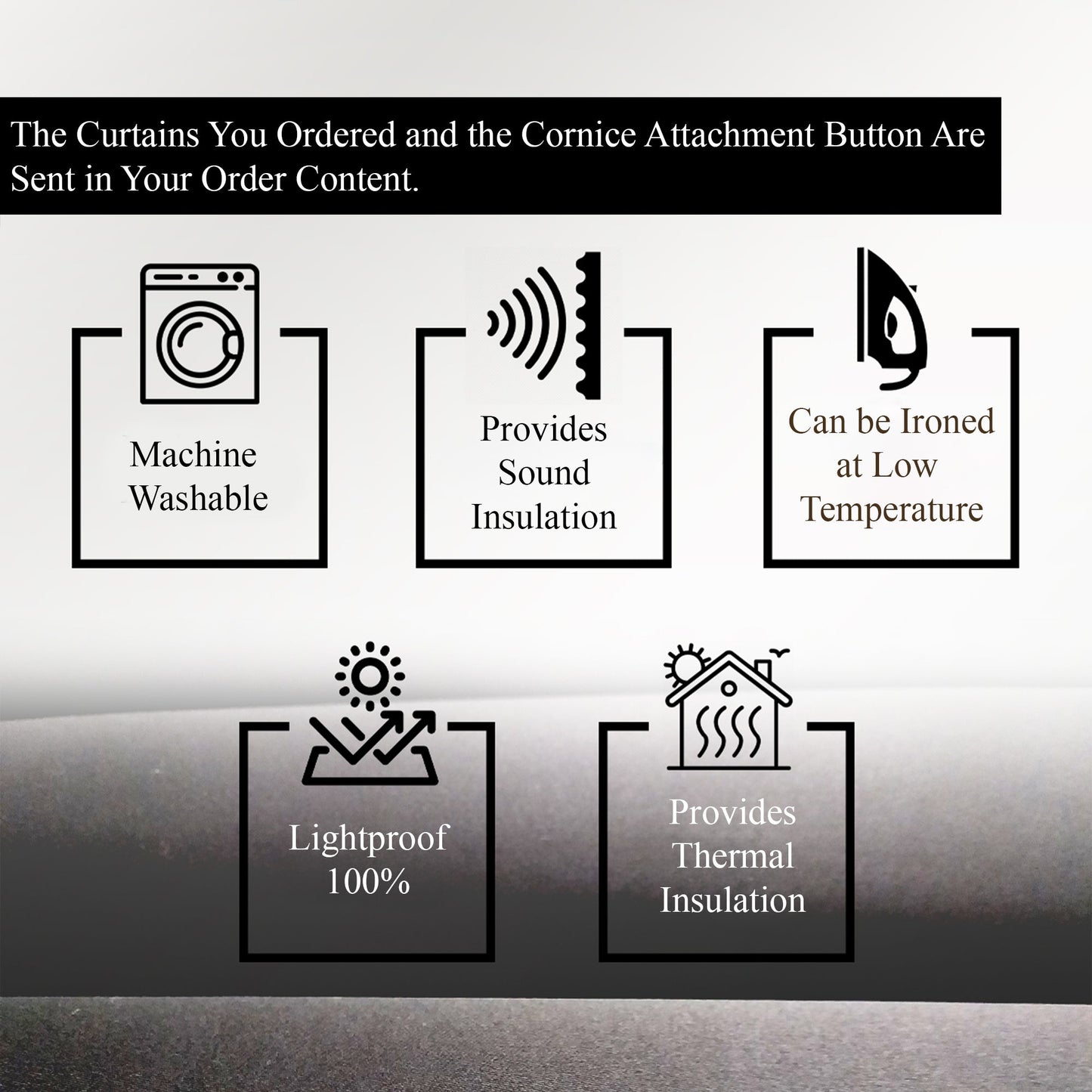 Blackout Black Curtain