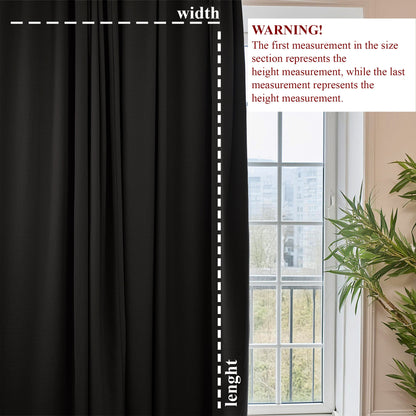 Blackout Black Curtain