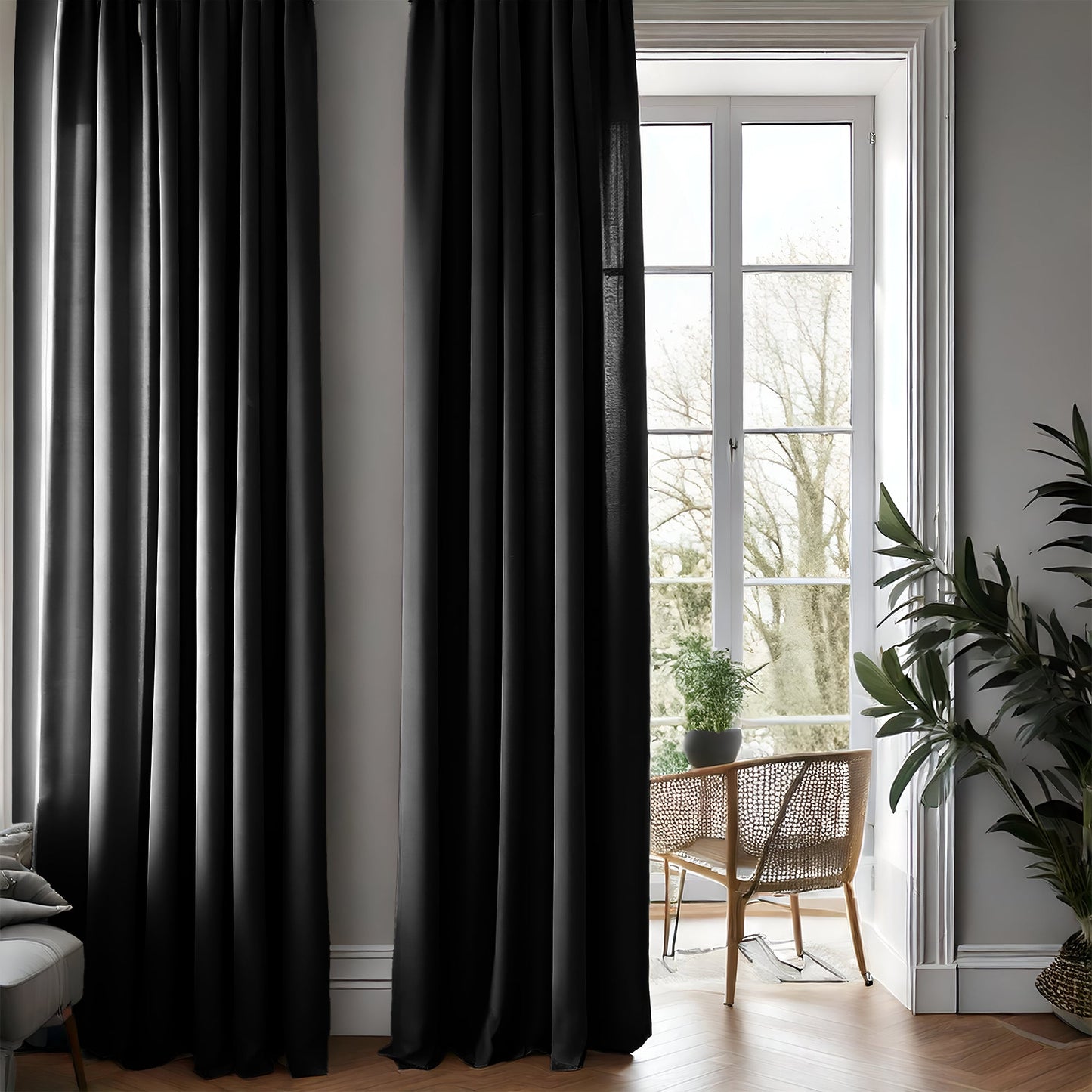 Blackout Black Curtain