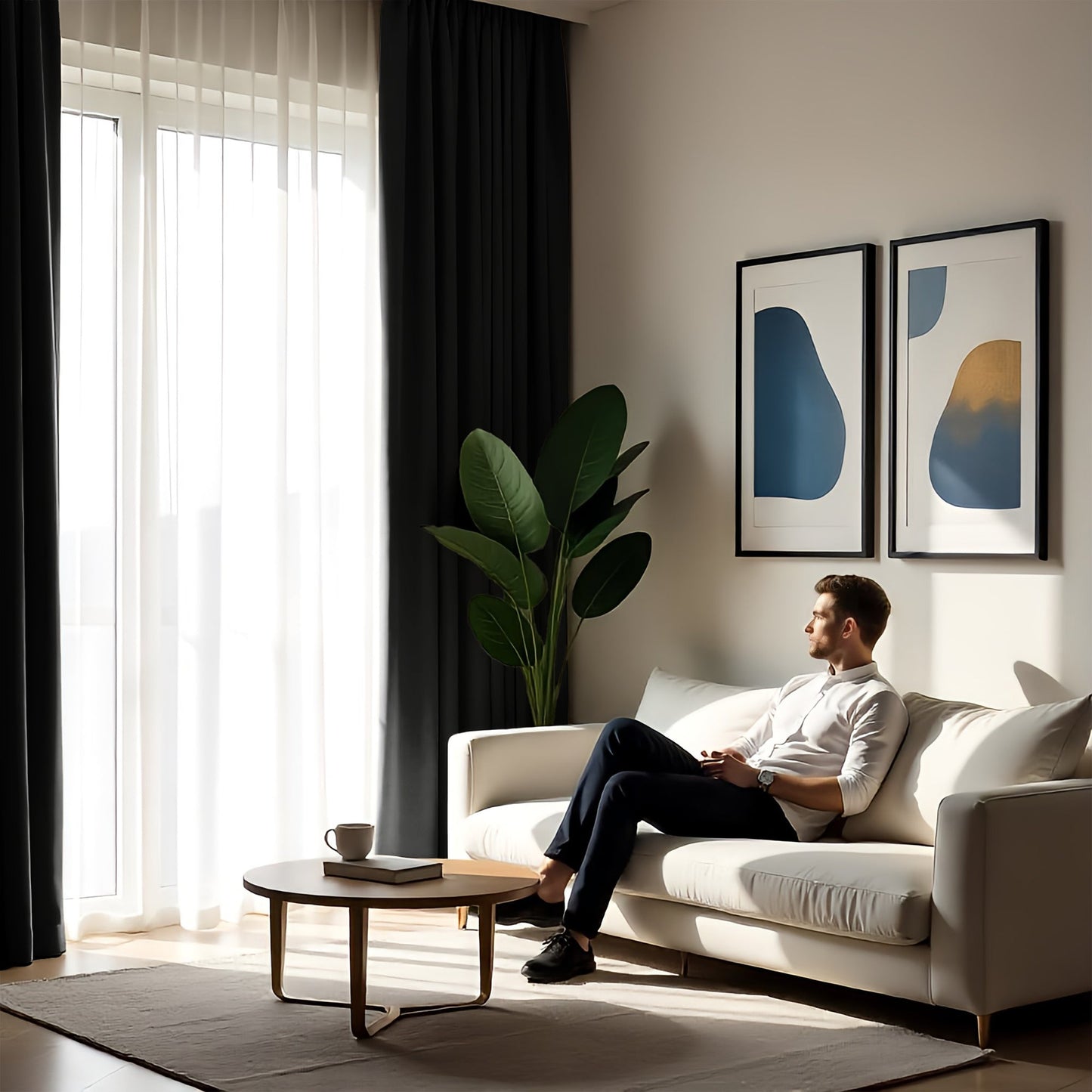 Blackout Black Curtain