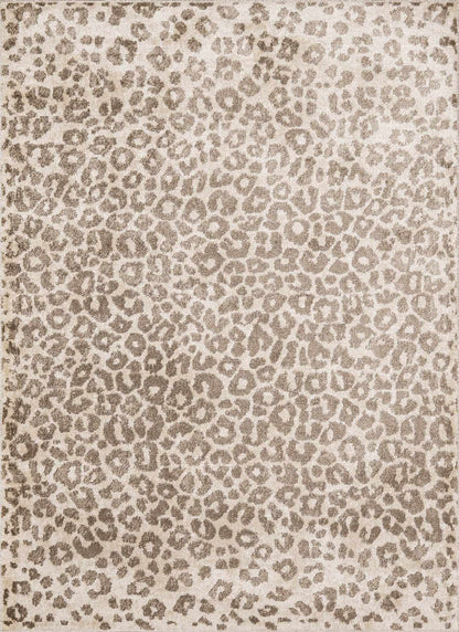 Tan Bonhill Leopard Print Area Rug