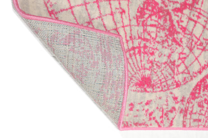 Multi Size Multi Color Machine Made Polypropylene Map Design Oriental Area Rug