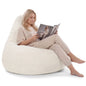 Bean Bag Chair for Adults Accent Lazy Sofa with Skin-friendly Corduroy Cover and Soft Sponge Filling