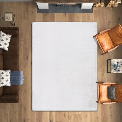 White Plush Area Rug