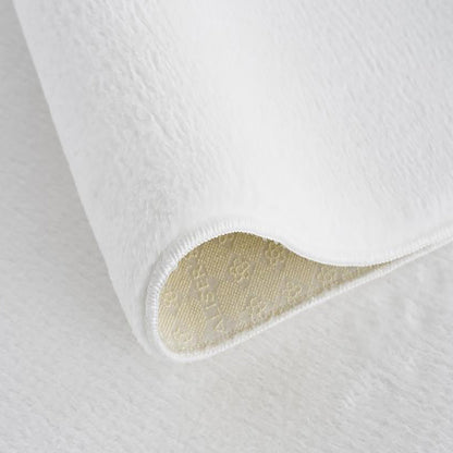White Plush Area Rug