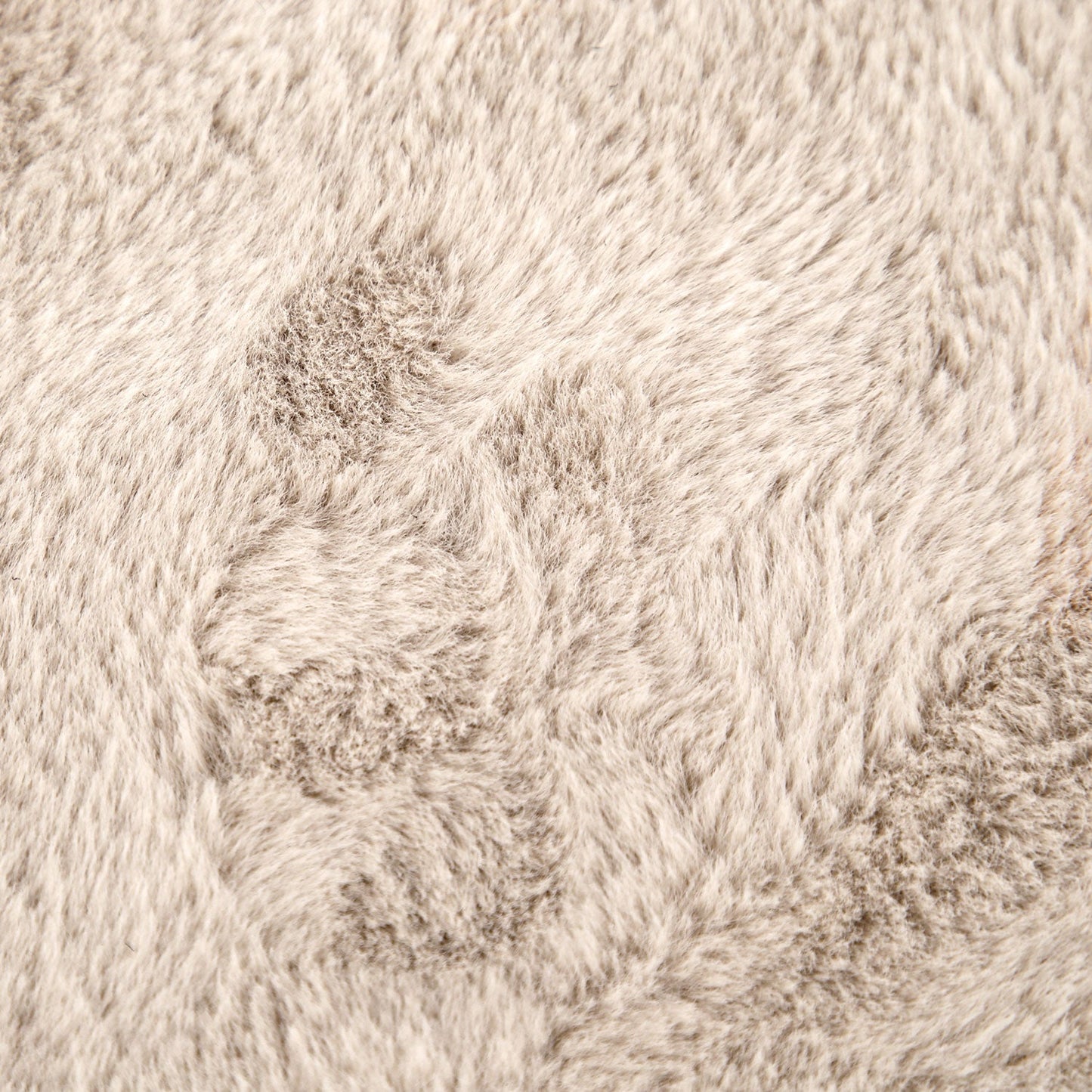 Soft Area Rug with Anti-Slip Backing Washable - Dark Beige