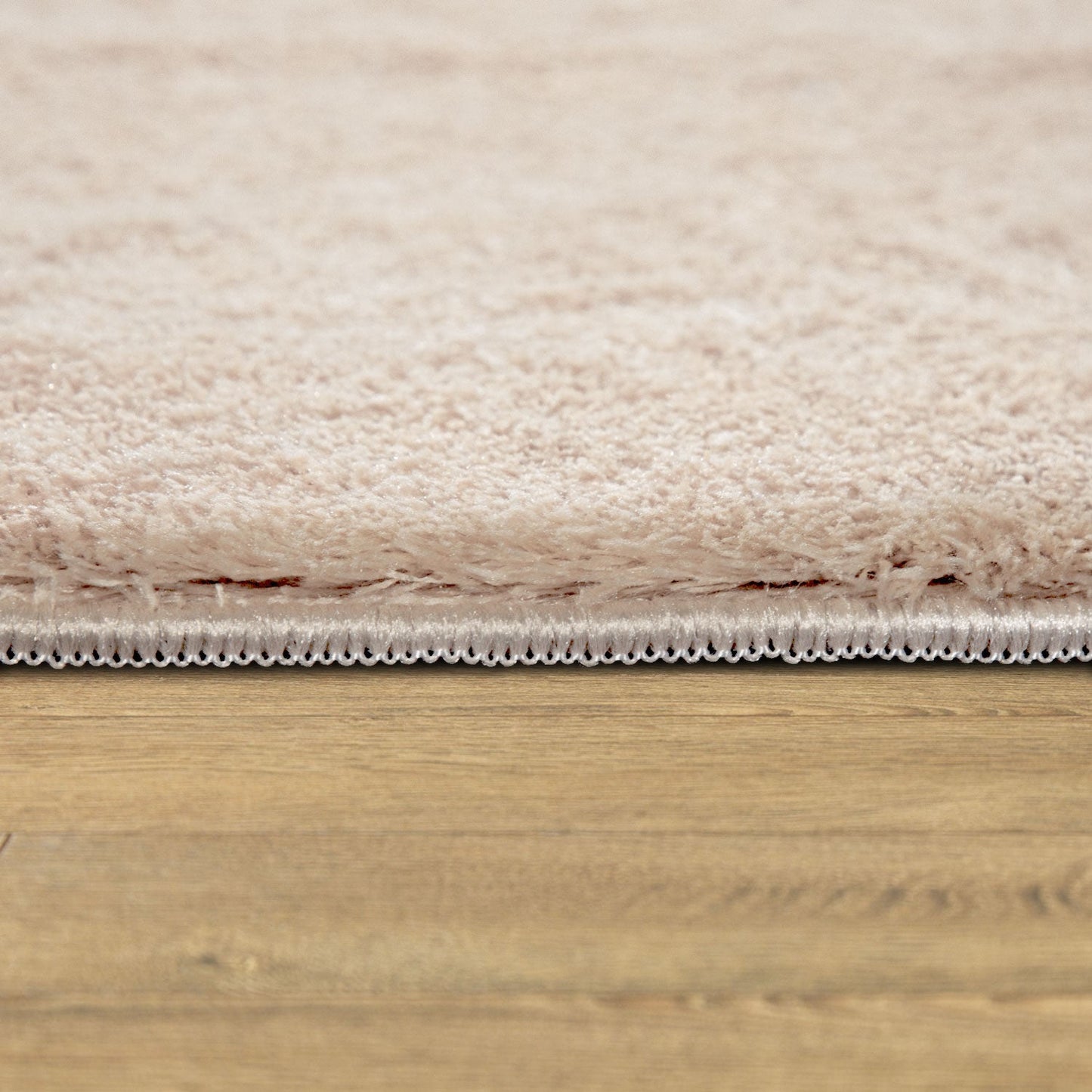 Soft Area Rug with Anti-Slip Backing Washable - Dark Beige