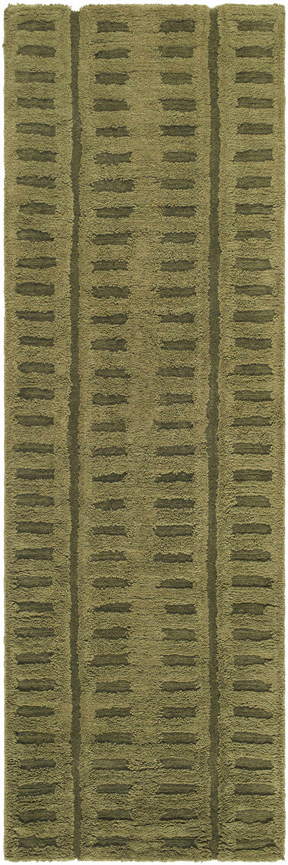 Washable Wool Rug - Green