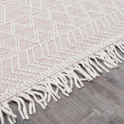 Ramsbury Soft Pink Wool Rug