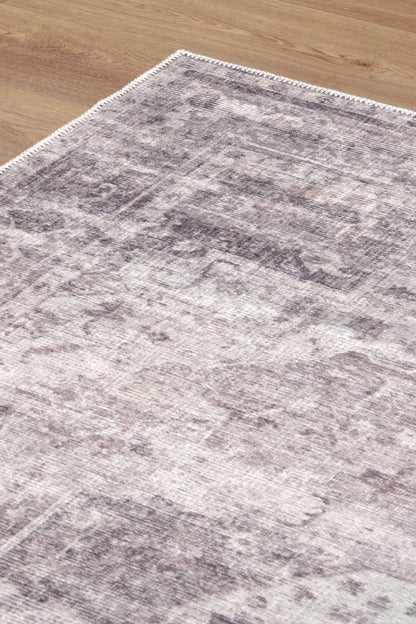 Chateau Machine washable in Grey Rug