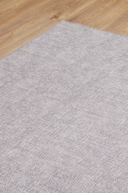 Urban Cobblestone Solid Area in Grey Rug