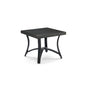 Chamber Patio Aluminum Square End Table with Half Arc Bottom